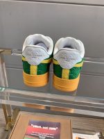 LOUIS VUITTON X NIKE AIR FORCE 1 LOW-TOP SNEAKERS IN YELLOW AND GREEN – LVS108