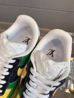 LOUIS VUITTON X NIKE AIR FORCE 1 LOW-TOP SNEAKERS IN YELLOW AND GREEN – LVS108