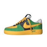 LOUIS VUITTON X NIKE AIR FORCE 1 LOW-TOP SNEAKERS IN YELLOW AND GREEN – LVS108