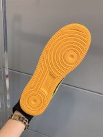 LOUIS VUITTON X NIKE AIR FORCE 1 LOW-TOP SNEAKERS IN YELLOW AND GREEN – LVS108