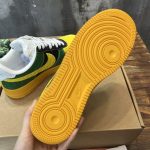 LOUIS VUITTON X NIKE AIR FORCE 1 LOW-TOP SNEAKERS IN YELLOW AND GREEN – LVS119