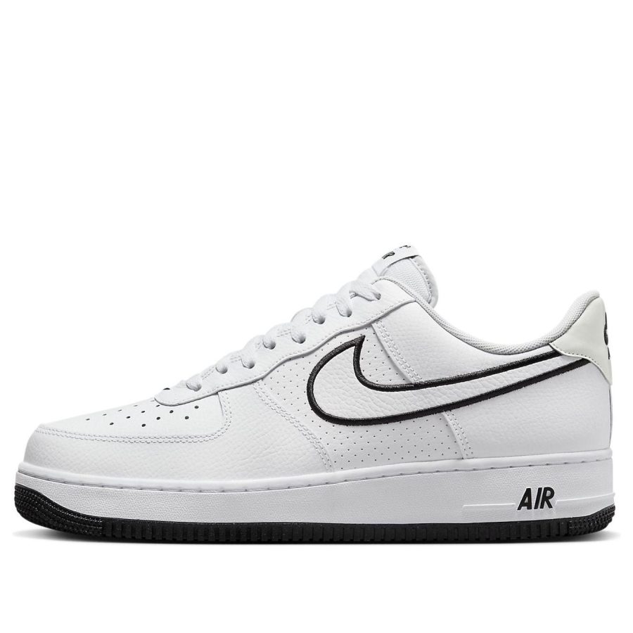 Nike Air Force 1 ’07 ‘Embroidered Swoosh – White Black’