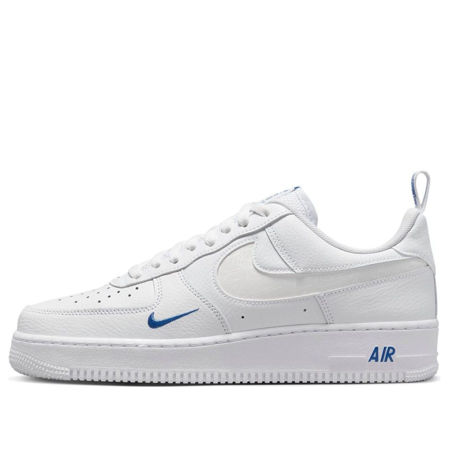 Nike Air Force 1 Low Cut Out ‘Reflective Swoosh White Blue’