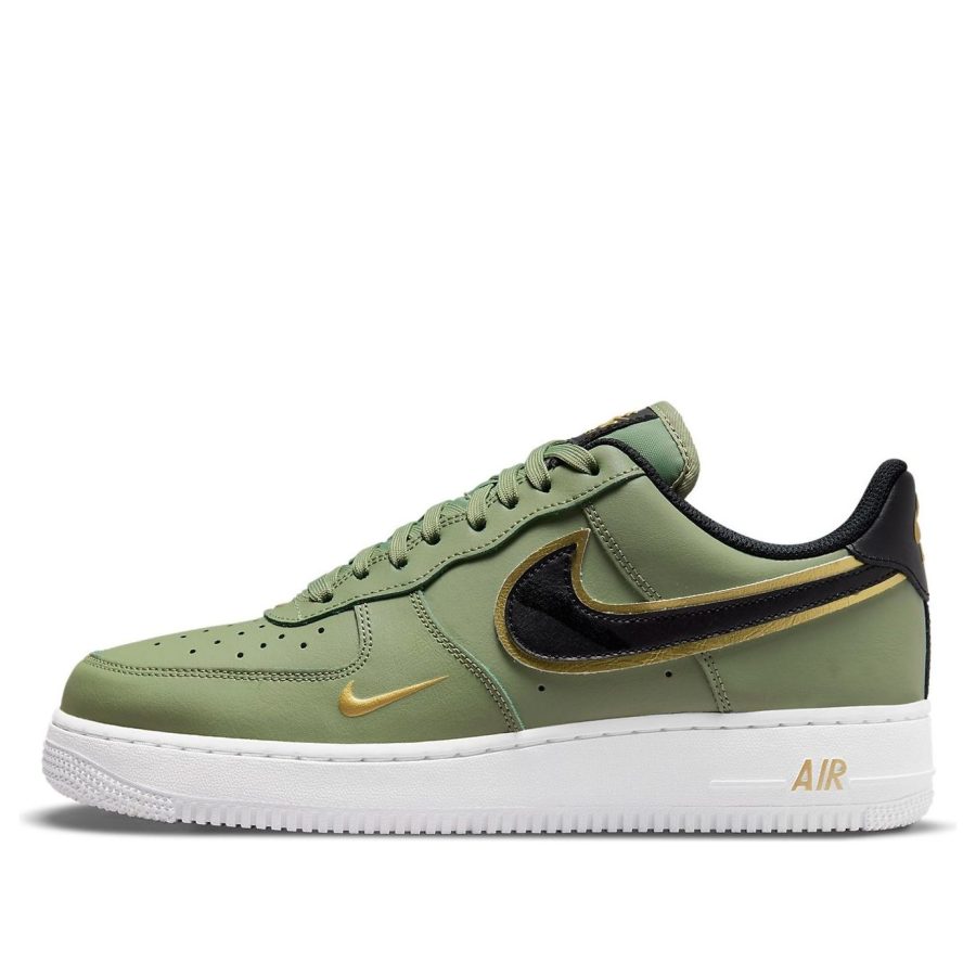 Nike Air Force 1 ’07 LV8 ‘Metallic Swoosh Pack – Oil Green’