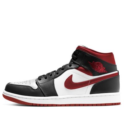 Air Jordan 1 Mid ‘Black White Gym Red’