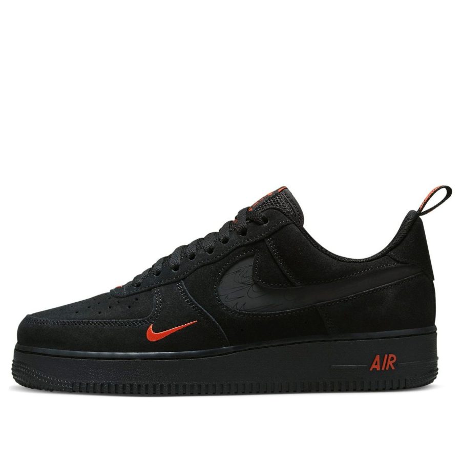 Nike Air Force 1 Low ’07 LV8 ‘Multi-Swoosh Black Crimson’