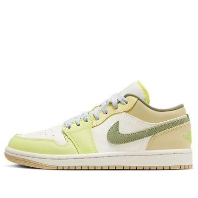 Air Jordan 1 Low ‘Sail Oil Green Light Lemon’