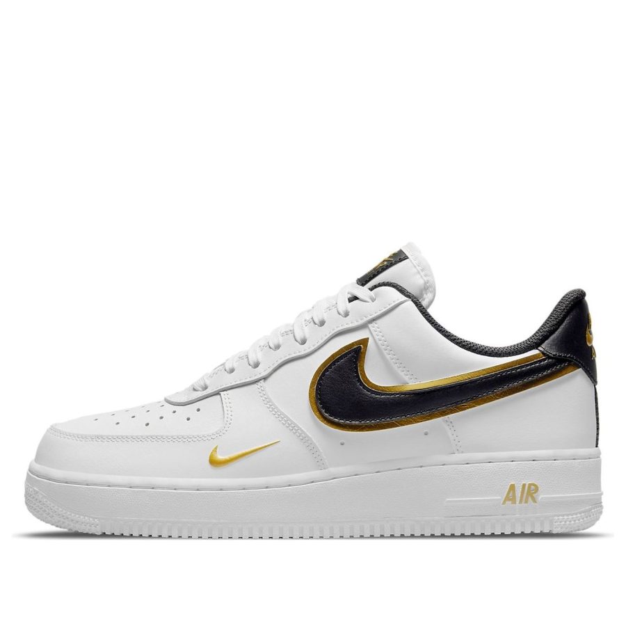 Nike Air Force 1 ’07 LV8 ‘Metallic Swoosh Pack – White Metallic Gold’