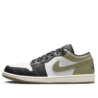 Air Jordan 1 Low ‘Black White Medium Olive’