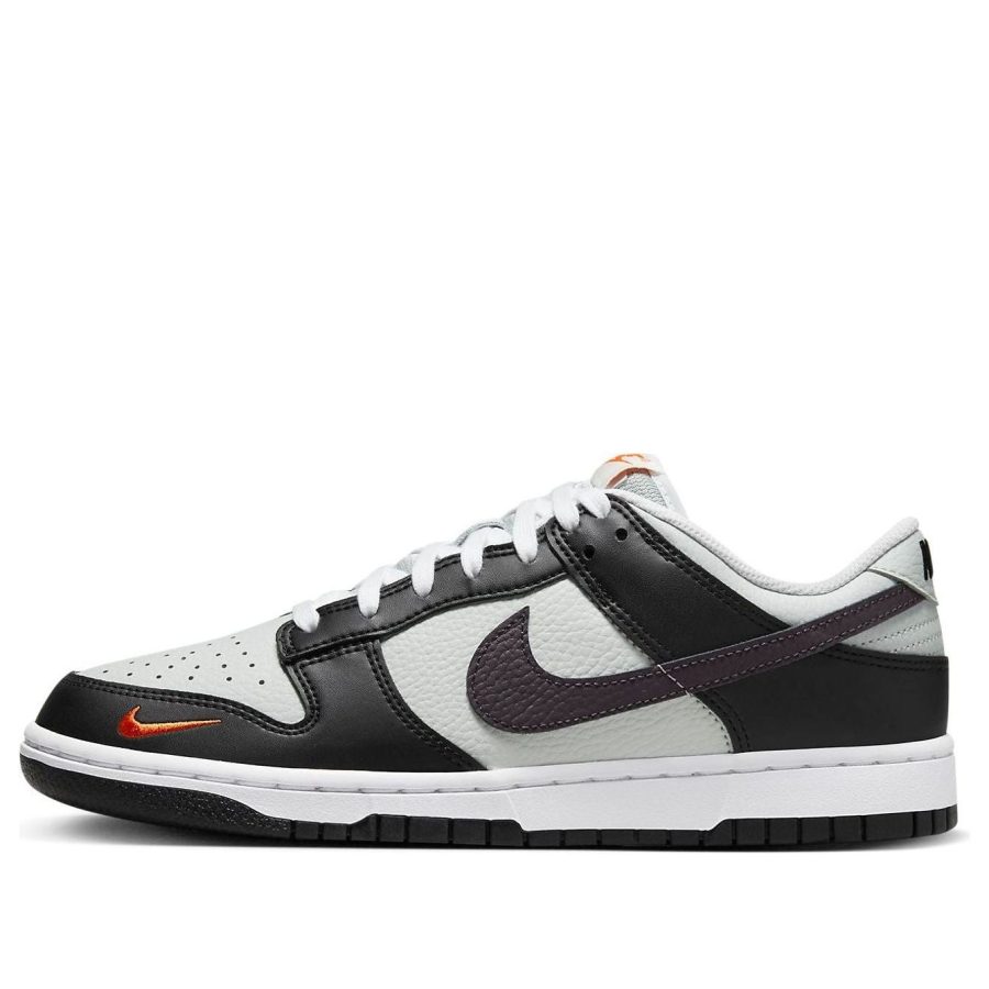Nike Dunk Low ‘Black Total Orange Mini Swoosh’