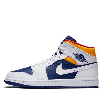 Air Jordan 1 Mid ‘White Deep Royal Blue’