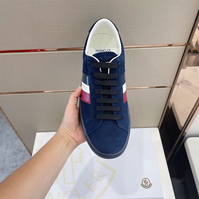 MONCLER NAVY SUEDE NEW MONACO SNEAKERS – MCS010