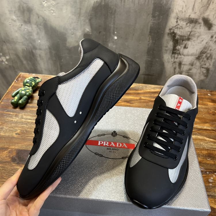 PRADA AMERICA’S CUP SOFT RUBBER AND BIKE FABRIC SNEAKERS – PRS045