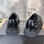 PRADA BRUSHED LEATHER DERBY BROGUE SHOES SHOES – PRS033