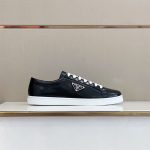 PRADA BRUSHED LEATHER SNEAKERS – PRS015