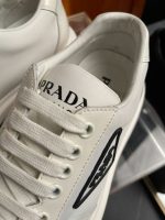 PRADA MACRO RE-NYLON AND BRUSHED LEATHER SNEAKERS – PRS056