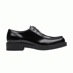 PRADA MONOLITH BRUSHED LEATHER LACE-UP SHOES – PRS039