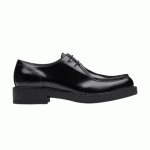PRADA MONOLITH BRUSHED LEATHER LACE-UP SHOES – PRS039