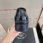 PRADA MONOLITH BRUSHED LEATHER OXFORD SHOES – PRS040