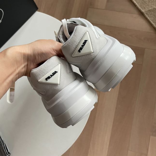 PRADA SYSTEME BRUSHED LEATHER SNEAKERS – PRS048