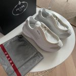 PRADA SYSTEME BRUSHED LEATHER SNEAKERS – PRS048