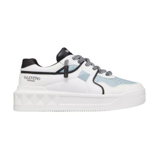 VALENTINO ONE STUD XL NAPPA LEATHER LOW-TOP SNEAKER – VN007