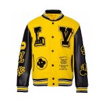 Louis Vuitton 2022SS Cruise Runway Yellow & Black Varsity Jacket