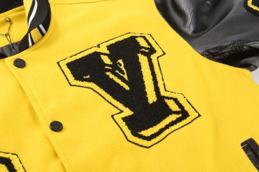 Louis Vuitton 2022SS Cruise Runway Yellow & Black Varsity Jacket