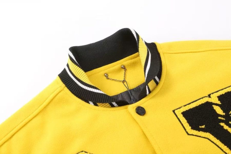 Louis Vuitton 2022SS Cruise Runway Yellow & Black Varsity Jacket