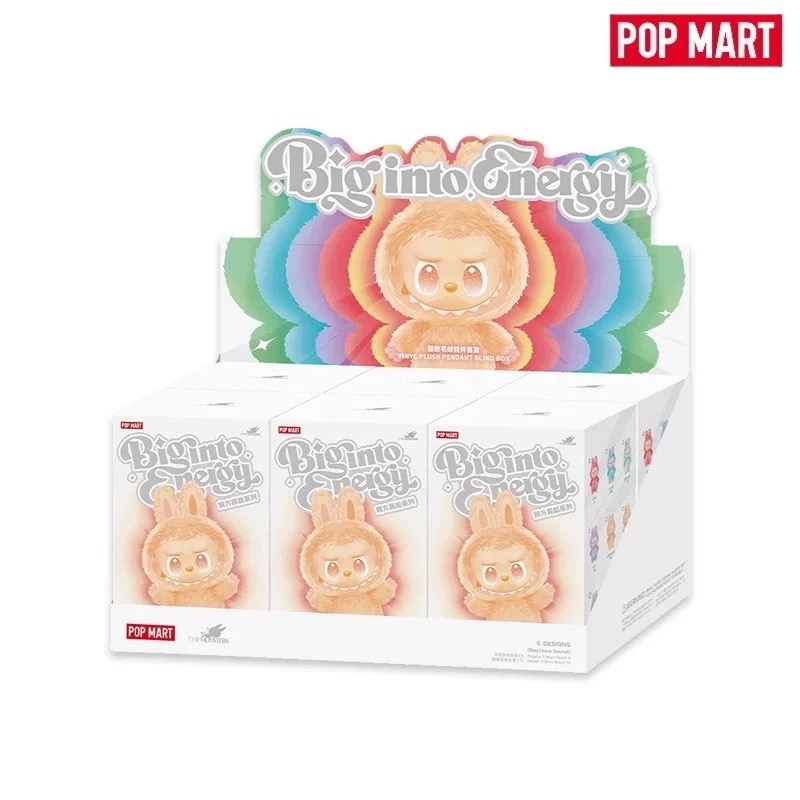 POP MART THE MONSTERS Energy Series V3 Labubu Vinyl Plush Doll Blind Box - Sealed Case (Full Set of 6 Boxes) Trendy Toy Gift Ornament