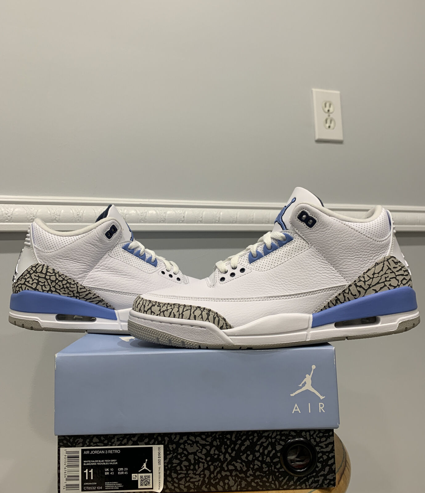 Air Jordan 3 Retro ‘UNC’ photo review
